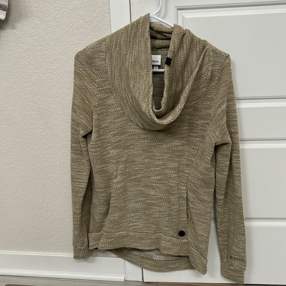 Funnel Neck Cotton Sweatshirt